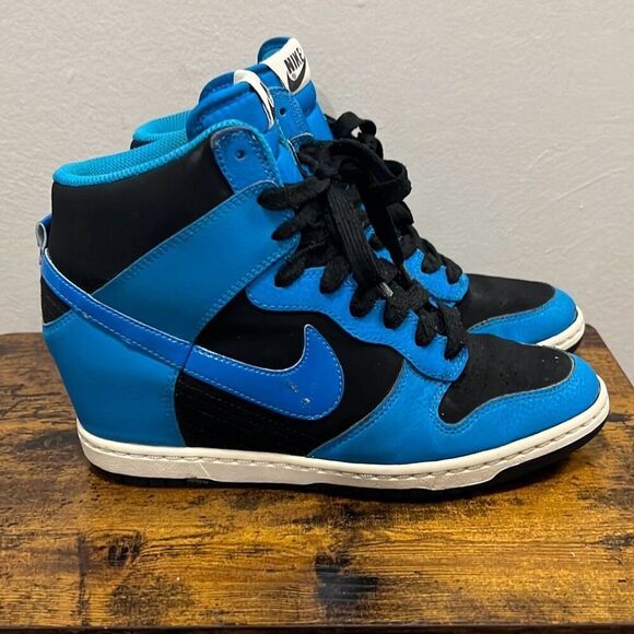 Nike Dunk ski high essential Black blue with hidden wedge size. Womens… - Picture 2 of 12